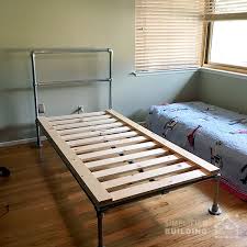 This twin platform bed was pretty simple and inexpensive to build. 47 Diy Bed Frame Ideas Built With Pipe Simplified Building