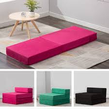 Sleeper Chair Folding Foam Bed Mattress Floor Ottoman Seat Single Guest Futon Ebay