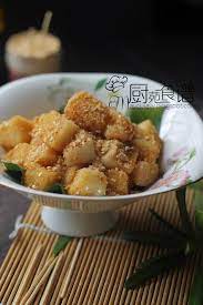 厨苑食谱 麻糍muah chee peanuts glutinous rice ball