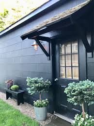 Diy How To Make A Portico Most Lovely Things Garage Door Design Black House Exterior House Designs Exterior