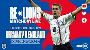 Euro 2020 result, final score and reaction from wembley tonight. Germany 1 5 England Full Match World Cup Qualifier 2001 Relions Youtube