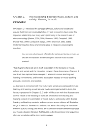 I will present in my essay the most significant. Pdf The Relationship Between Music Culture And Society Meaning In Music Implications For Classroom Practice