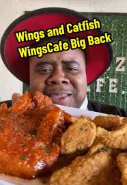 Chicken wings and fried catfish #food #healthy #bigback #catfish #chicken  Wings Cafe 3920 Broadway BLVD KCMO 64130