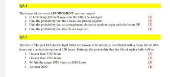 Well, that's what this website is designed for. Solved Q3 1 The Letters Of The Word Appointment Are Re Ar Chegg Com