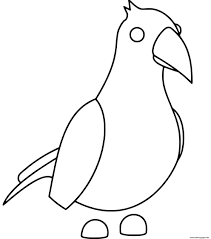 Chibi coloring pages to and print for free. Roblox Adopt Me Crow Coloring Pages Printable
