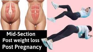 Exercises To Tighten Loose Skin Mid Section Diastasis Recti Healing Get Ab For Holidays 1 Youtube