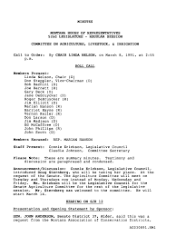 MINUTES MONTANA HOUSE OF REPRESENTATIVES 52nd LEGISLATURE