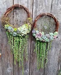 Dream Catcher Succulent Wreaths Upcycling Fur Den Garten Kreative Garten Ideen Gartenprojekte