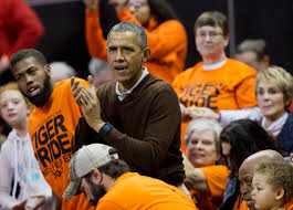 Real world article(written from a production point of view). Preisdent Barack Obama Roots For His Niece During Princeton Basketball Game Daily Mail Online