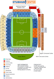 Chargers Stadium Seating Map Stubhub Center Chargers Seating