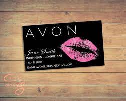 Find great deals on ebay for avon business. Avon Business Card Printable Download Lips Pink Custom Etsy