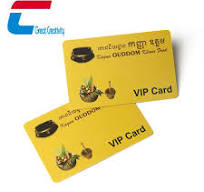 Cartão de membro VIP de plástico para restaurante