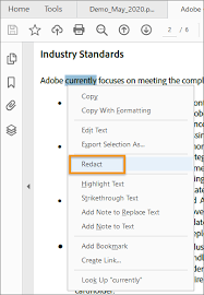 This security feature spans most versions of word . Removing Sensitive Content From Pdfs In Adobe Acrobat Dc