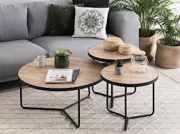 vilagos fa es fekete szinu nagy meretu dohanyzoasztal melody beliani hu salontafel interieur woonkamer thuisdecoratie