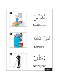 Livret Les Metiers Arabe Francais Apprendre L Anglais La Famille En Anglais Apprendre L Arabe