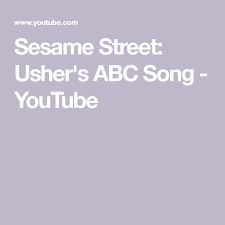 Now close to 30 years later and i wanted that same experience for my granddaughter. Sesame Street Usher S Abc Song Youtube Abc Songs Songs Abc