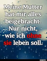 Meine Mutter Hat Mir Alles Beigebracht Nur Nicht Wie Ich Mama Zitate Aufmunternde Spruche Mutter Zitate