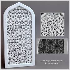 Islamic Plaster Decor 3d Model Decoration Max C4d Obj 3ds Fbx Lwo Stl Decor Decorative Plaster 3d Model