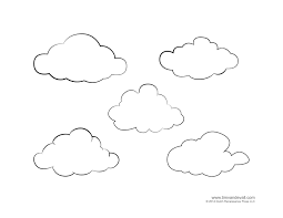 Weather For Kids Free Cloud Templates And Weather Coloring Pages Cloud Template Free Coloring Pages Clouds Printable