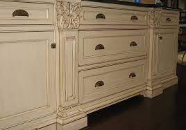 Give your cabinets an antique, timeworn look with showplace distressing. Hand Painted And Distressed Kitchen Cabinetry Traditional Chicago By Distinctive Applications Kimberly Wohlfarth Artist Houzz