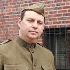 Lyons Press editor James Jayo (left) and author Kevin C. Fitzpatrick at the  Algonquin Hotel launch party for Fitzpatrick's Under...