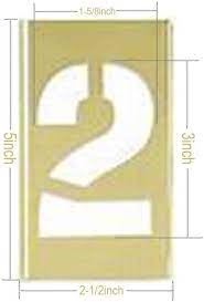 A to z 3 inch letter stencils. Deezio 3 Inch Brass Number Stencils Numbers And Punctuations Stencil Kit 15 Piece Set Paper Paper Crafts Arts Crafts Sewing Rayvoltbike Com