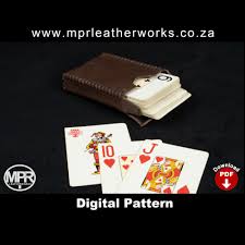 Not every craft related to game nights and playing cards actually has to be made from playing cards. Playing Card Leather Case Pdf Pattern File To Easily Make A Etsy