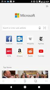 • search the web on the go with visual and voice search powered by microsoft bing. Microsoft Edge Apk Download
