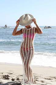 Canis Women Summer Lace Crochet Bikini Cover Up Swimwear Bathing Suit Beach Dress Tops Walmart Com Crochet Maxi Dress Crochet Maxi Crochet Swimsuits