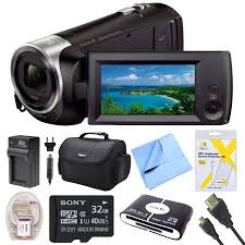 Sony Hdrcx405 Hdr Cx405 Cx405 Video Recording Handycam Camcorder Bundle With Deluxe Bag 32gb Microsdhc Memory Card Ac Dc Charger Hdmi Cable Battery Pack An Hd Camcorder Camcorder Sony