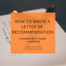 Check out our sample reference letter and learn how to write an effective recommendation. How To Write A Letter Of Recommendation Counselor S Guide