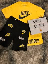 Black And Yellow T Shirt Mens Image Of Banana Black Mens Outfits Nike Shorts Outfit Swag Outfits