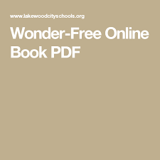 Wonder Free Online Book Pdf Wonder Novel Free Books Online Books To Read Online