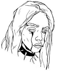 Download and print these famous people coloring pages for free. Coloring Page Famous People Billie Eilish 1