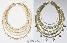 From dj lazy gold by french online. Gold Pearl And Chain Knock Off Diy Necklace My Girlish Whims