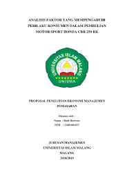 Check spelling or type a new query. Proposal Skripsi Manajemen Pemasaran