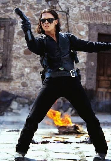 Desperado - Agent Sands from Once Upon A Time in Mexico: hero, or villain?  On the one hand, he shot a cook simply for making the best roast pork he's  ever tasted.