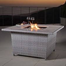 Portofino 48 Fire Table In Grey Fire Table Fire Pit Table Propane Fire Pit Table
