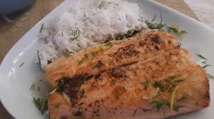 Even though he says he wants salmon meuniere, what he really wanted was hearty. Salmon Meuniere
