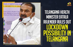 Former telangana health minister etela rajender is likely to meet bjp president jp nadda on monday and join the ruling party at the . Telangana Health Minister Eatala Rajender Rules Out Lockdown Possibility In Telangana