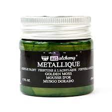 Art Alchemy Metallique Acrylic Paint Golden Moss Prima Marketing Inc
