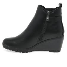 Rocket dog kali women's high heel chelsea boots. Marco Tozzi Gemma Ii Womens Wedge Heel Ankle Boots Shoetique