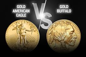 Gold American Eagle Vs American Buffalo Coin U S Money