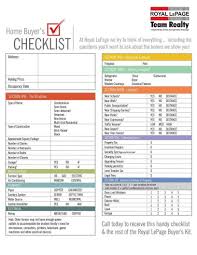 Checklist For Home Buyers Royal Lepage Team Realty Ottawa Real Estate Brokerage