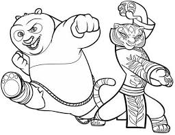 Showing 12 coloring pages related to kung fu panda. Kung Fu Panda And Tigress Coloring Page Mitraland