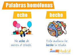 Resultado de imagen para palabras homofonas