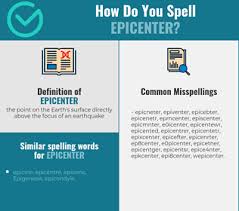Definition of epicenter in the definitions.net dictionary. Correct Spelling For Epicenter Infographic Spellchecker Net