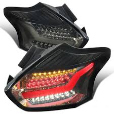 Focus Rs Smoked Led Tail Lights Fits 2016 2018