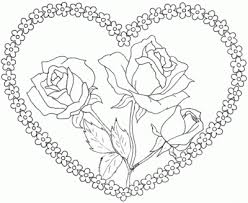 Imagenes De Flores Bonitas Para Colorear Para Descargar Dibujos De Corazones Dibujos Paginas Para Colorear