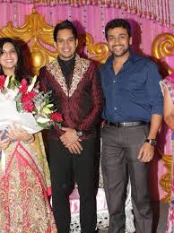 Surya At Actor Bharath At Wedding Reception Wedding Reception Wedding Actors